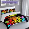 3pcs Custom Name Sprunki themed Bedding Set,Includes 1 Duvet Cover and 2 Pillowcases,All-season Bedroom Decor