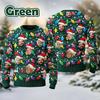 European & American 3D Christmas Avatar Round Neck Long Sleeve Hoodie for Men