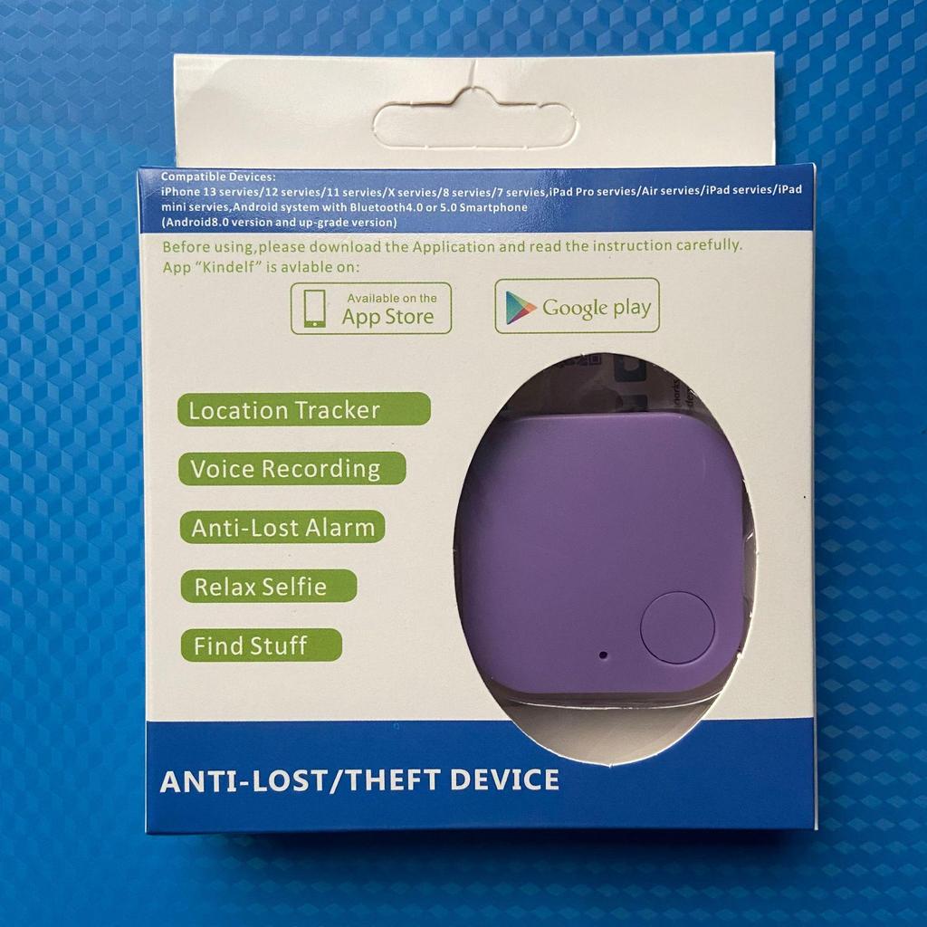 Smart Square 5.0 Bluetooth Tracker: Anti-Loss Device for Kids & Seniors, Phone Item Locator, Two-Way Alarm, Location Finder