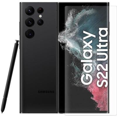Защитная пленка для экрана - Yuan Yuan - Samsung Galaxy S22 Ultra - Закаленное изогнутое стекло - Твердость 9H - Ультратонкая