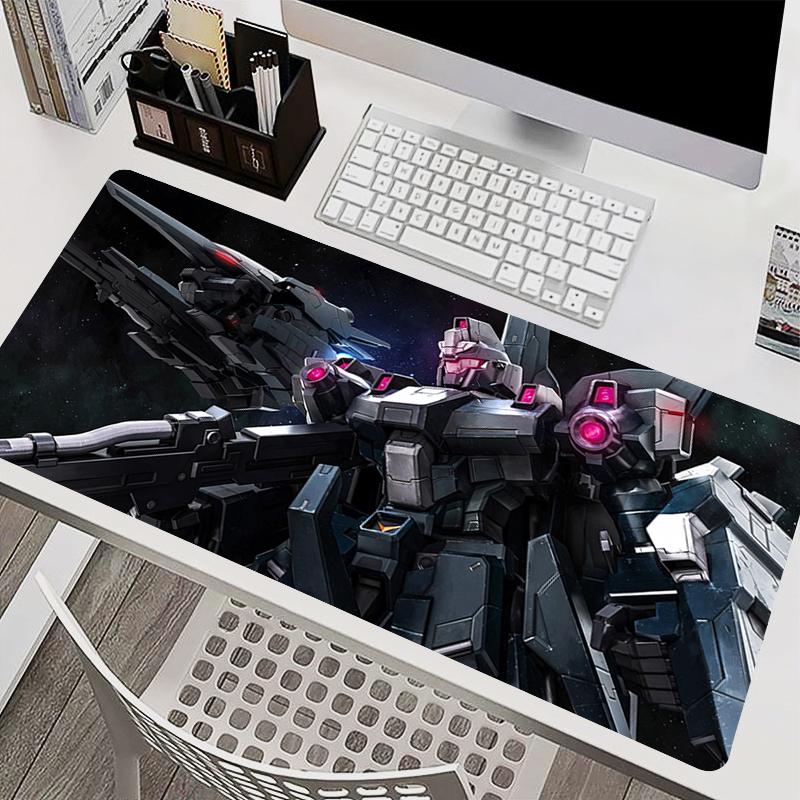 Игровой коврик для мыши Механический воин Gundam Коврик для мыши Аксессуары для ПК Нескользящий коврик для клавиатуры Большой коврик для стола Резиновый HD Расширенный коврик