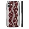 Кружевной стиль Cool Girl чехол для телефона силиконовый мягкий для IPhone 16 15 14 13 12 11 Plus Pro Max Plus