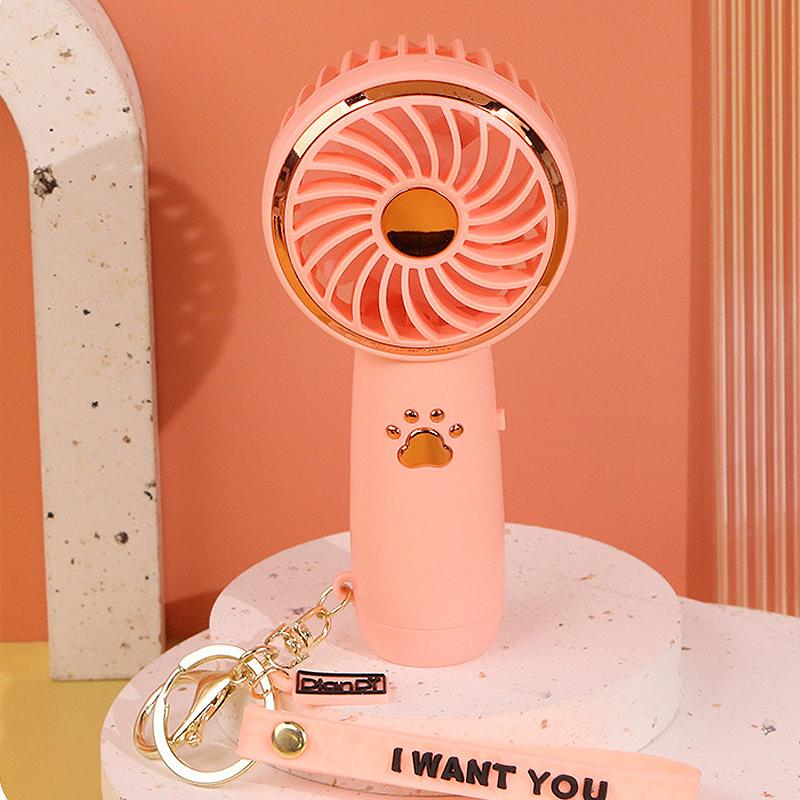 Летний мини-вентилятор Милый мультяшный портативный USB-зарядка Ручной вентилятор Студенческий уличный вентилятор Охлаждающий электрический вентилятор Уличные вентиляторы