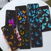 Черный силиконовый чехол для телефона Xiaomi Mi 12 11 Lite 11T 9T 10T 12S Pro Ultra Note 10 Lite 9 Чехол Fundas Синяя красивая бабочка