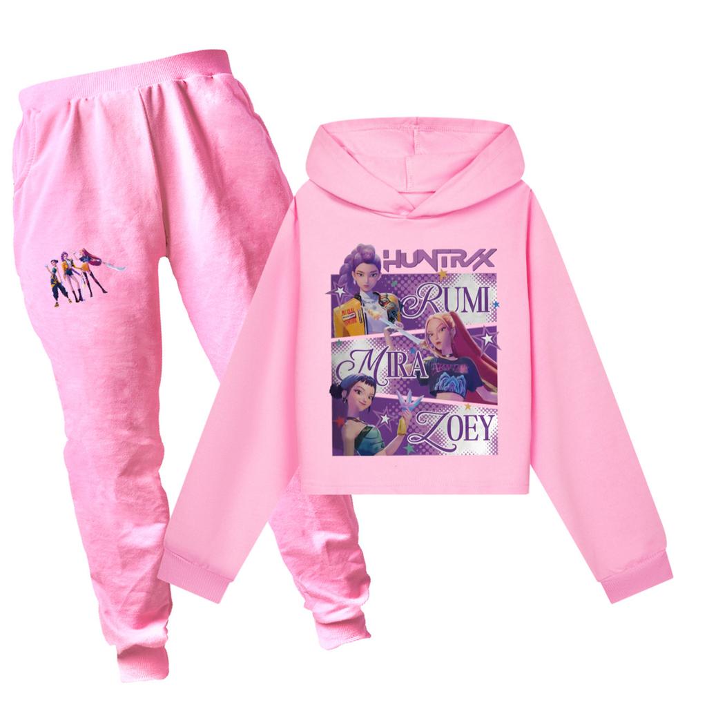 Children's Summer Sports T-shirt And Pants Two-piece Sportswear Set Long Sleeve Printed Suit