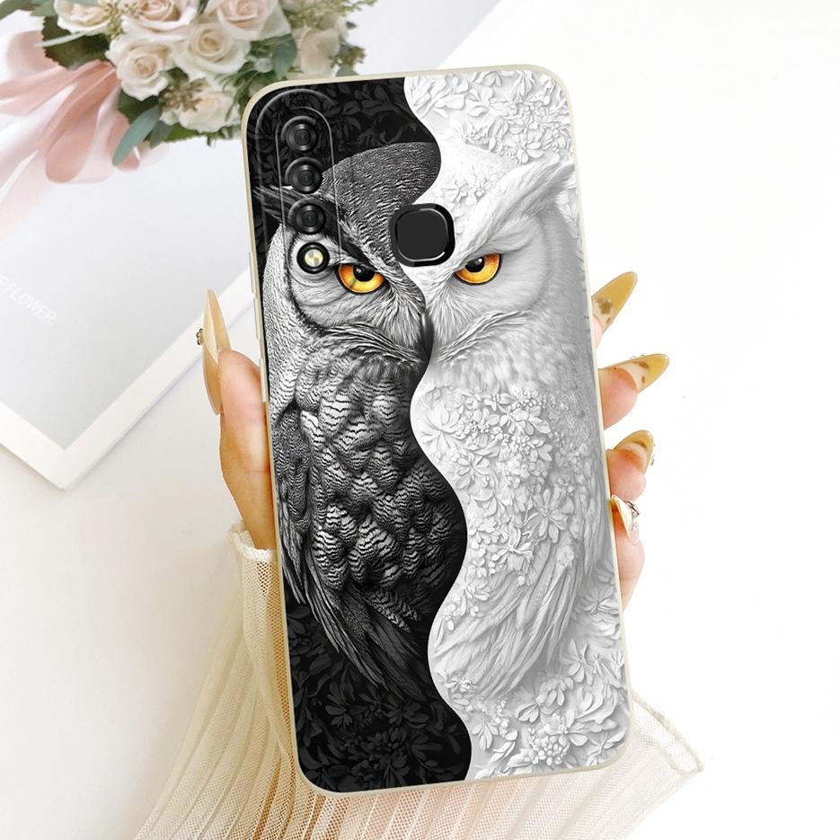 For Infinix Hot S4 Case Luxury Love Heart Buttefly Candy Painted Cover Soft TPU Matte Phone Case For Infinix Hot S4 HotS4 Fundas