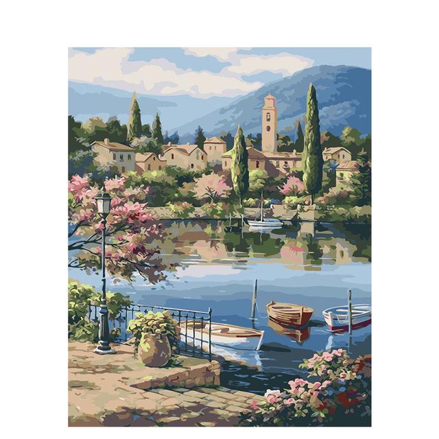 5D DIY Алмазная картина Набор Пейзаж Искусство Алмазная вышивка Стразы Украшения для дома