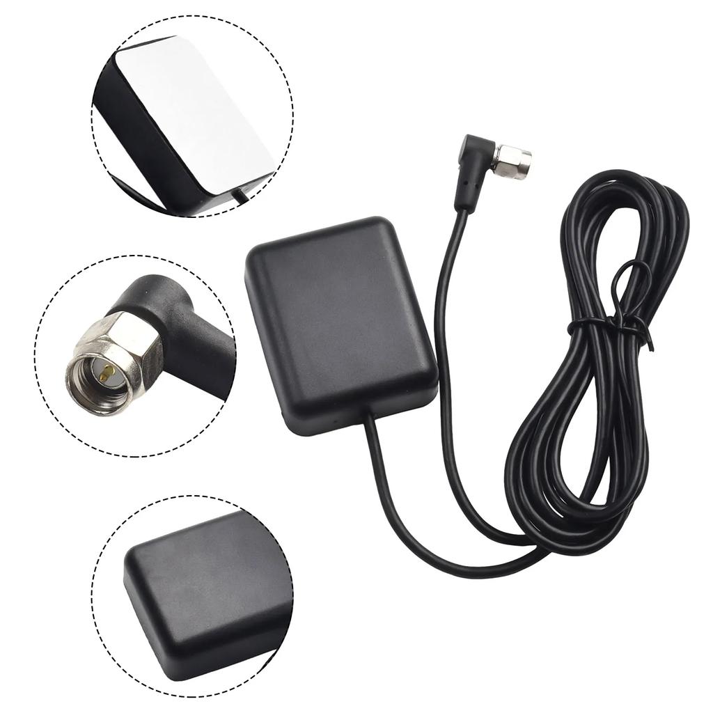 GPS Antenna SMA Male Plug Active Aerial Extension Cable For Navigation Head Unit Parts Accessories