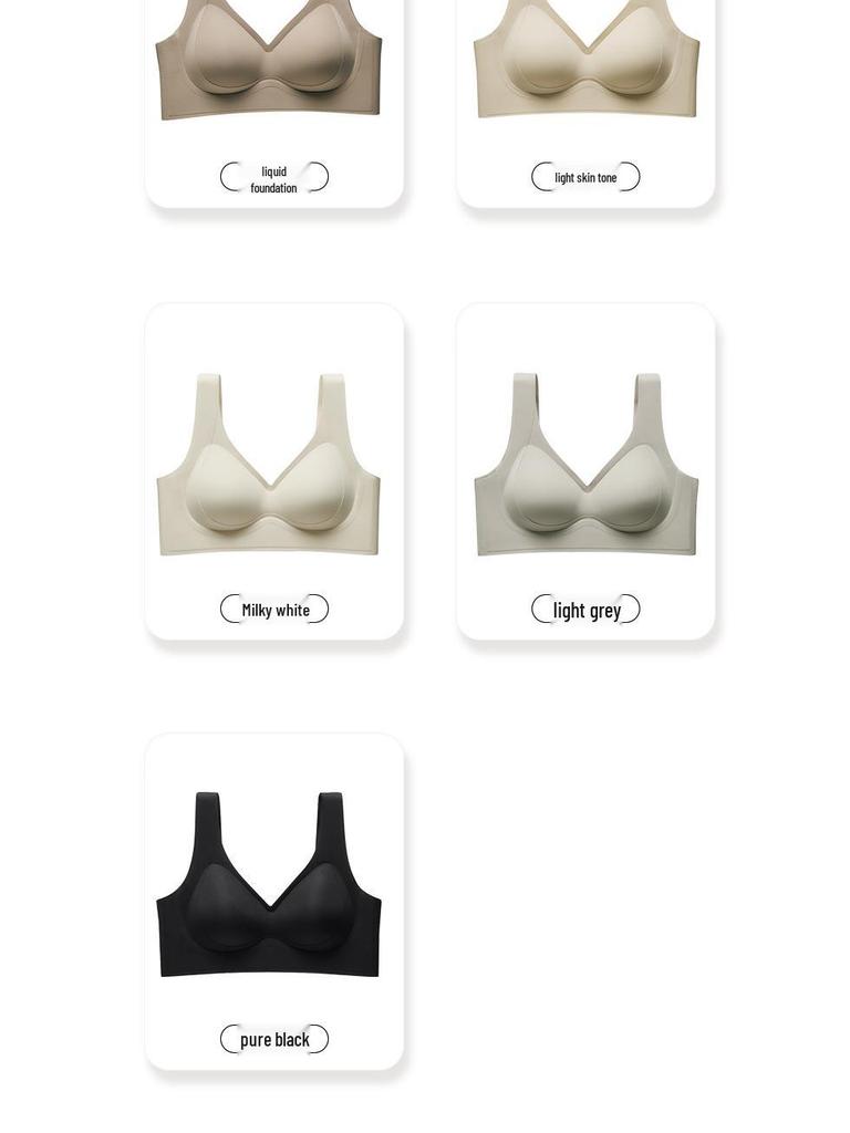 VANBARIS Plus Size Push-Up Bra with Side Support, Fixed Cups & Seamless Back Smoothing for Women