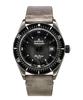 Skydiver Limited Edition Leather Strap Grey Dial Automatic Diver's 80126 3VIN GDN 300M Men's Watch