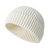 Однотонная вязаная шапка-бини с отворотом, классическая лыжная шапка-носок для мужчин и женщин