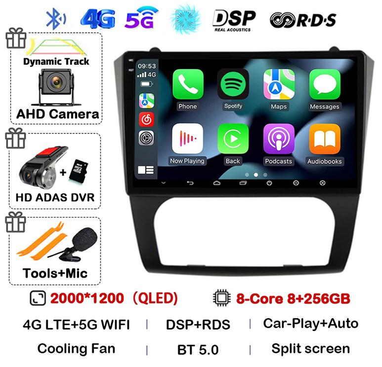 Android 14 Carplay+Auto WIFI+4G BT автомобильное радио стерео для Nissan Altima Teana 2008 2009 2010 2011 2012 мультимедийный видеоплеер GPS
