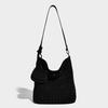 Niche Design Fashion Woven Bucket Bag for Women 2025 New Versatile Casual Lazy Style Commuter Shoulder Bag