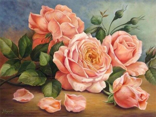 5D алмазная живопись роза Алмазная вышивка черно-белая мозаика картина из горного хрусталя украшение дома подарок