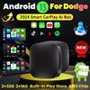 Android 13 Car AI Box беспроводной адаптер Carplay Android Auto для Netflix Youtube для Dodge Ram 1500 2500 Charger Hornet Durang