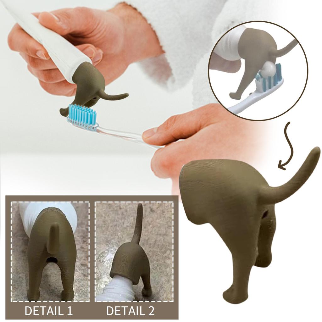 Dog's Buttocks Toothpaste Buttocks Toothpaste Toothpaste Head Squeezer Prank Gift Interesting Toothpaste Tip