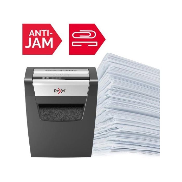 Déchiqueteuse de papier - Rexel - Momentum X410 - P4 - 10 feuilles - 23L - Noir