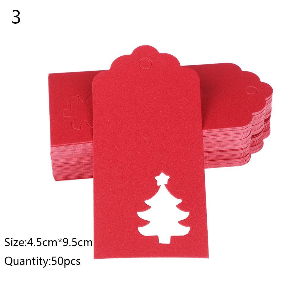 Рождественская елка Сделай сам Крафт-бумага Рождественское украшение Бирка для подарочной коробки Наклейка для пакета для конфет Этикетка для подарочной упаковки