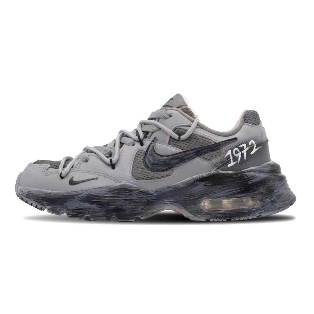 Nike Air Max Fusion Нескользящие Устойчивые к истиранию Низкие Беговые Кроссовки Женские Серый Черный CJ1671-100(Team269-SBOX)