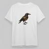 Men's Soft Plus Size Classic T-Shirt Steampunk Raven Graphic 100% Cotton Tee