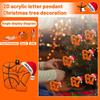 2D Рождественский Подвесной Декор Бирка на Елку Тематическая Вечеринка Поделки Украшение