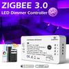 GL-C-006P GLEDOPTO Zigbee 3.0 Smart LED Strip Controller Compatible with Hub Tuya SmartThings App 2.4G RF Remote Control Voice