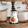 Halloween Party Supplies Ghost Ornament, Cute Tabletop Sculpture, Durable Resin Rustic Decorations Table for Home Festive Shelf Centerpiece