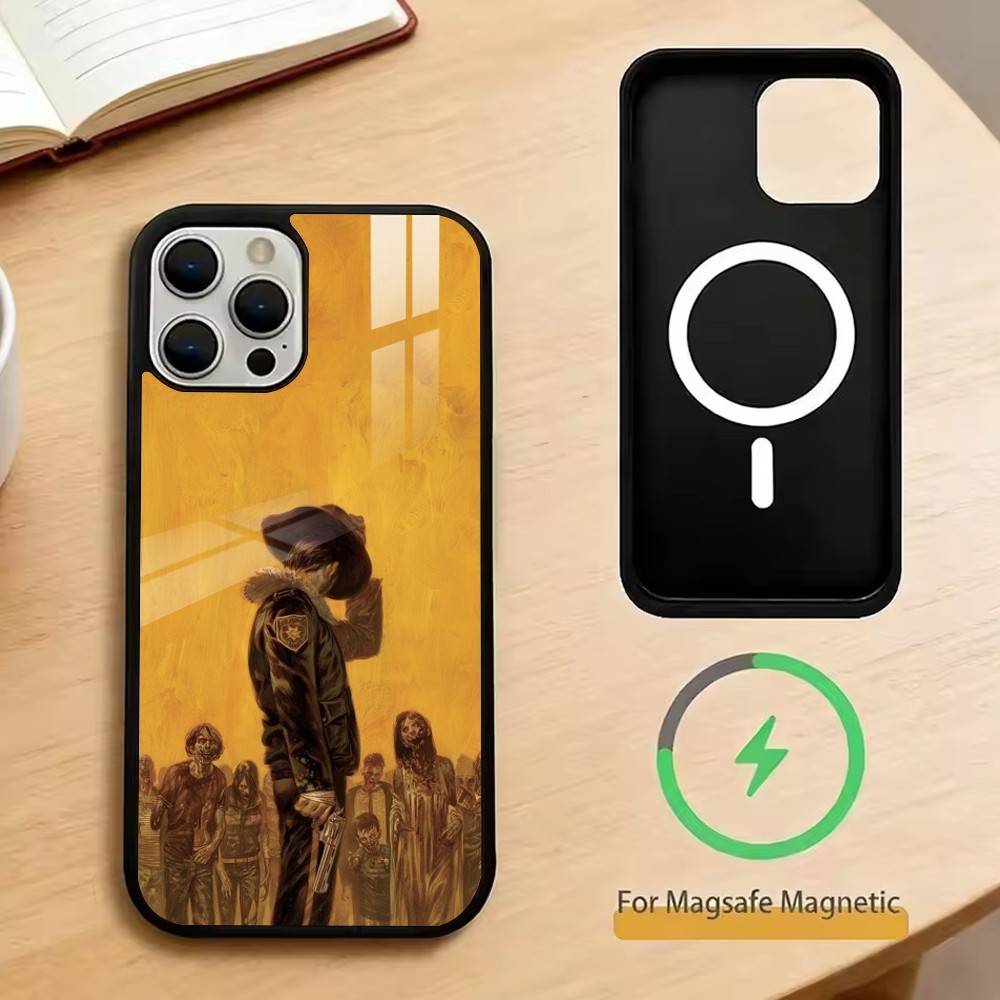 The Walking Dead Phone Case For iPhone17,16,15,14,13,12,11 Plus,Pro Magnetic For Magsafe Wireless Charging