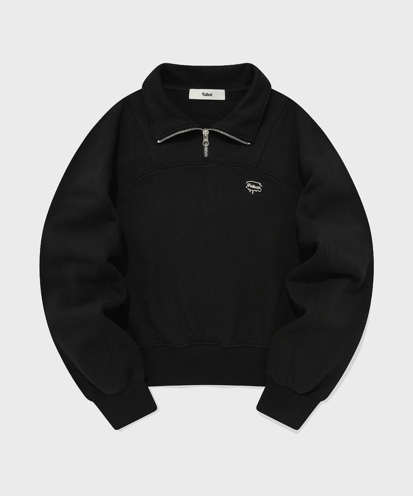 FALLETT Half Zip Sweatshirt Black