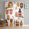 Cartoon Kid Cute Owl Sheer Curtain for Bedroom Tulle Voile Curtain for Kitchen Living Room Decor Window Treatment