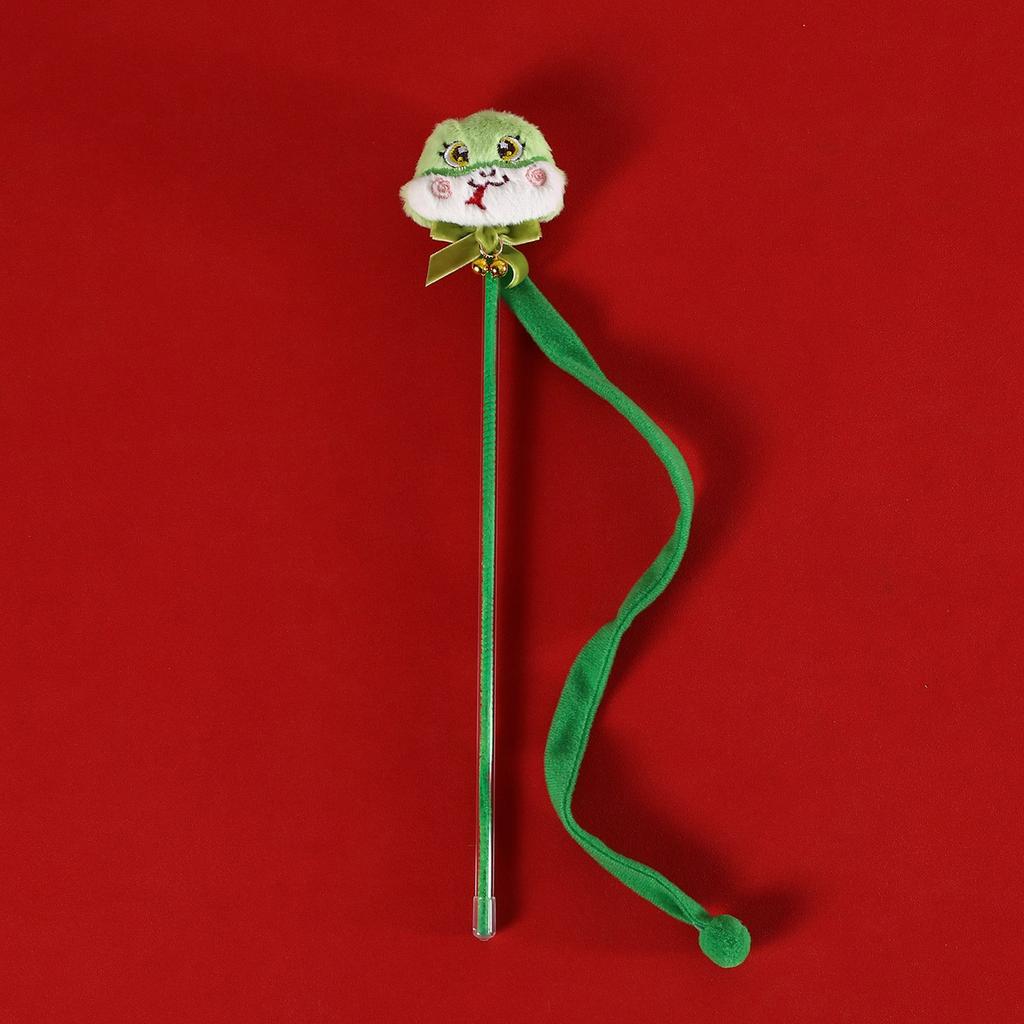 Interactive Cats Teaser Toy Wand with Mascots Cartoon Snake for Indoor Play Snake Mascots Teaser Cats Toy Wand Stick