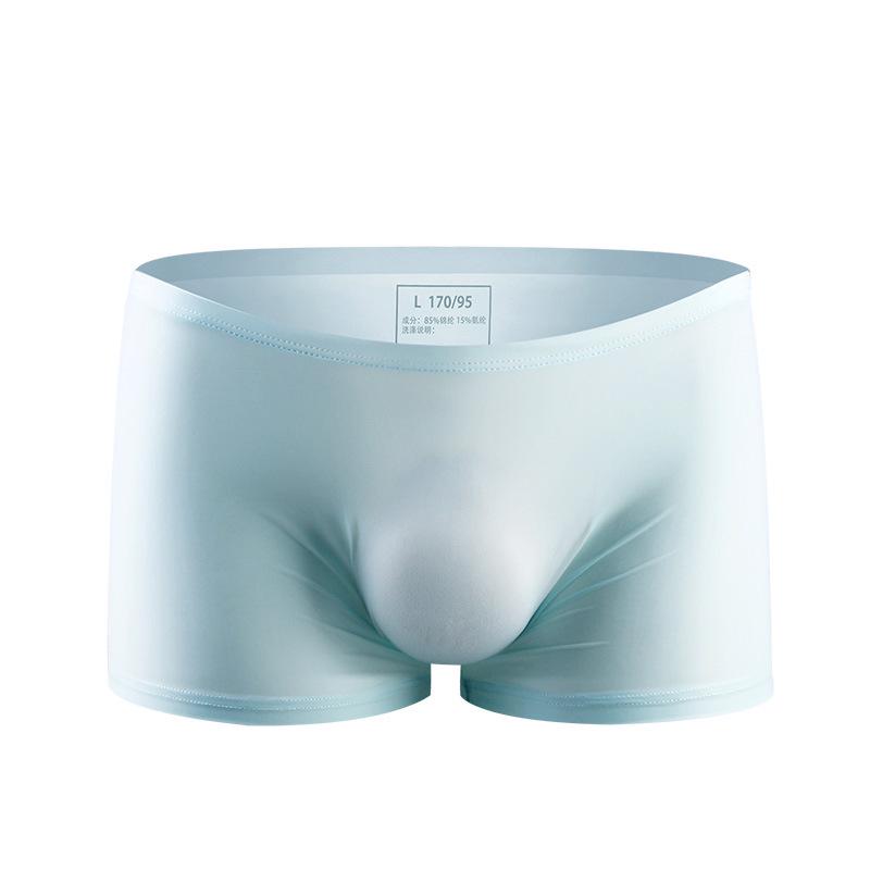 Мужские летние ультратонкие прозрачные трусы-боксеры Ice Silk 3D Punching