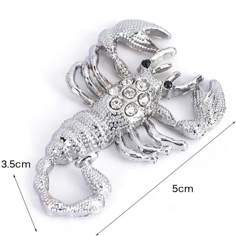 Забавная 3D наклейка-стикер скорпион для стайлинга автомобиля, крутая металлическая эмблема, значок, наклейки, серебристый/золотой