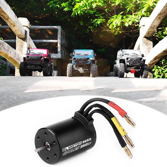 BL3650 3900KV 4 полюса 12 слотов Бесщеточный двигатель с высоким крутящим моментом 1:10 Радиоуправляемых автомобилей-грузовиков