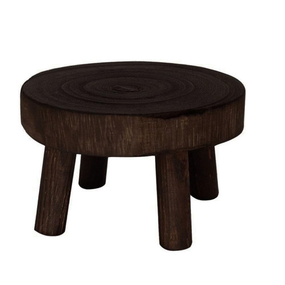 Indoor Outdoor Display Succulent Flower Pot Base Wooden Stool Plant Stand Shelf Flower Pot Holder