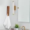 Деревянный гигантский зажим для полотенец Забавный крючок для ванной Аксессуары для ванной комнаты Бесплатная перфорация Вешалка для полотенец Большая прищепка Гигантская прищепка