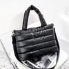 Women's Fluffy Down Tote Bags Fashion Quilted Women's Handbags Solid Color Luxury Designer Shoulder Bags Women