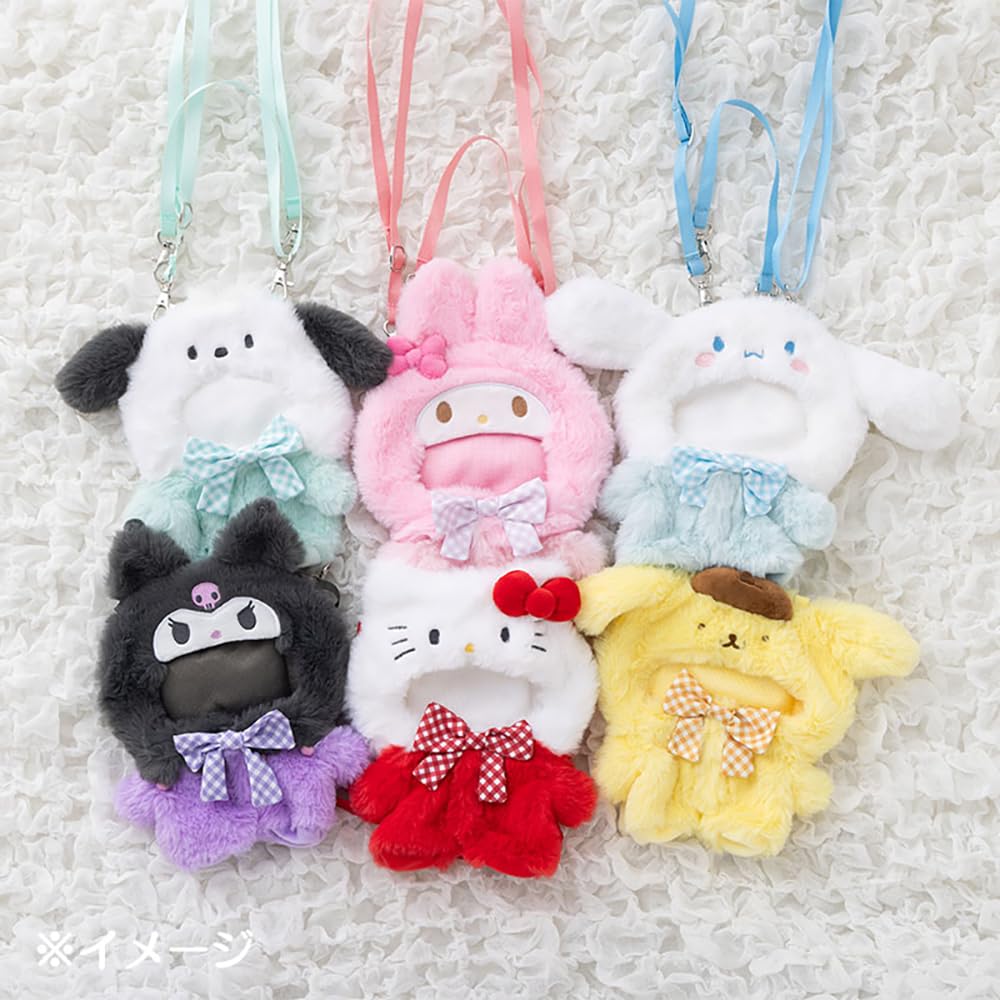 Sanrio Средняя наплечная сумка Pitatto 18 x 15 x 1 100579 Нарядная одежда, Друзья, Pochacco, см, Персонаж,