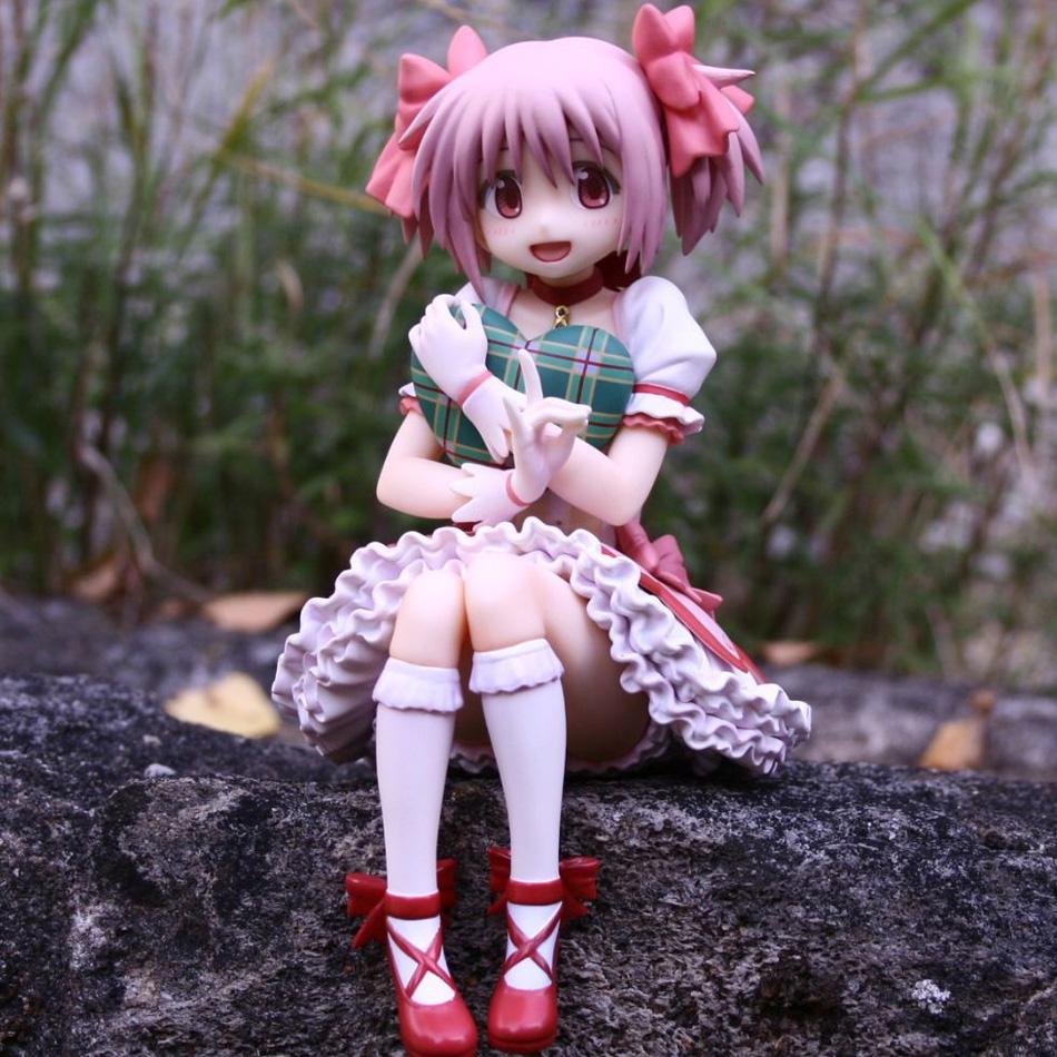 14СМ Аниме Волшебница Мадока Магика Канаме Мадока Фигурки Персонажей Настольные Украшения Сидячие Игрушки Коллекция Подарки для Отаку