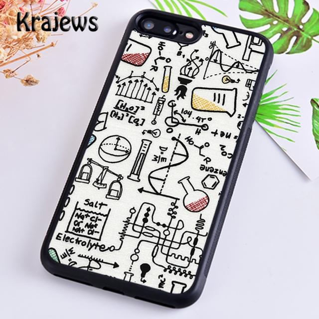 Чехол для телефона с рисунком Химия Математика Для iPhone 17 Air 16 15 14 plus 12 13 pro max coque Shell Fundas
