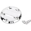 Хромированная крышка с 5 отверстиями для таймера зажигания, подходит для Harley Twin Cam Touring Road King Electra Glide FLHR FLHX FXST Dyna Softail