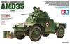 Tamiya 135 Военная коллекция № 11 Французская армейская 4-колесная бронированная машина AMD35 1940 Пластиковая модель 32411