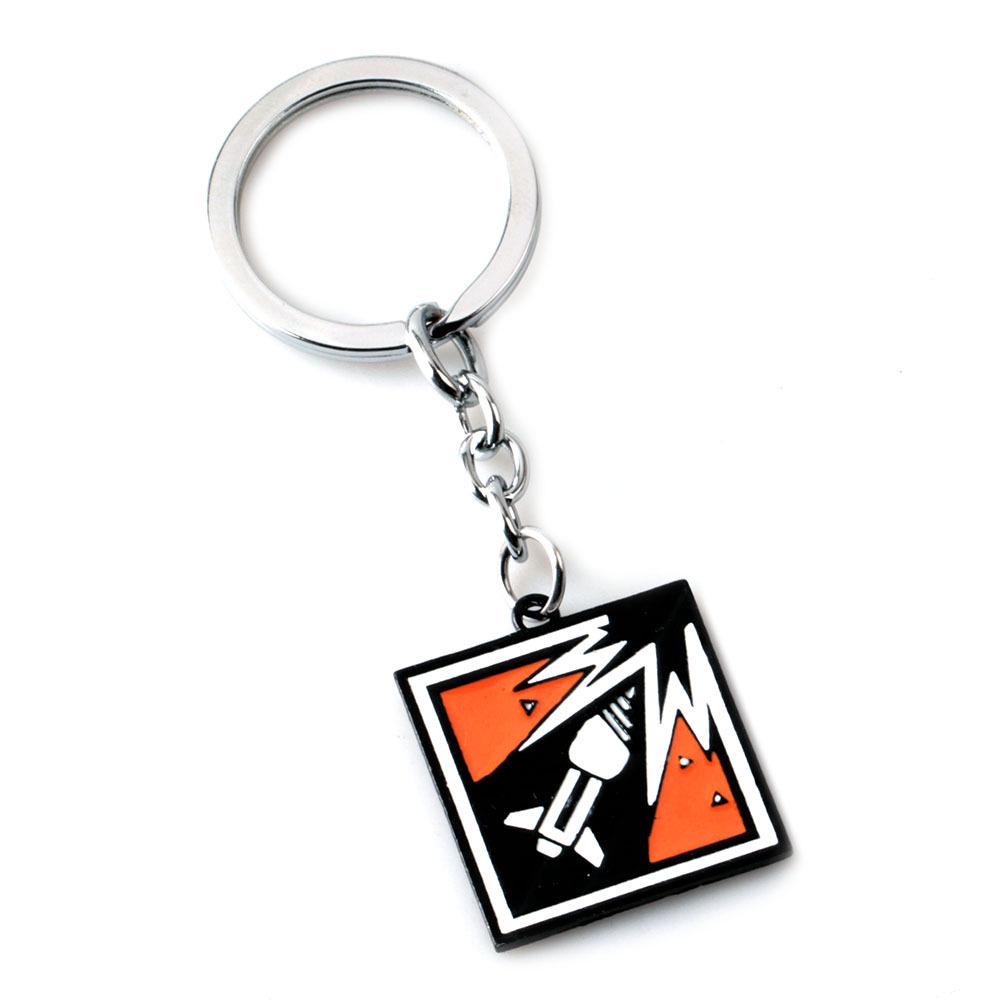Alloy Keychain Pendant: R6 Anime Game Accessory