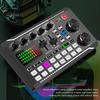 Профессиональный комплект звуковой карты, прозрачная живая аудиозапись, вещание, студийная запись, регулируемый аудиомикшер с высокими/средними/басами, усилитель