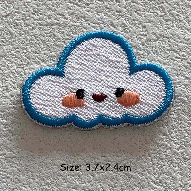 Rabbit Carrot Fox Fish Self Adhesive Clothing Patch Embroidery Thermal Patches DIY Heat Transfer Stickers Garment Accessory Fashion New