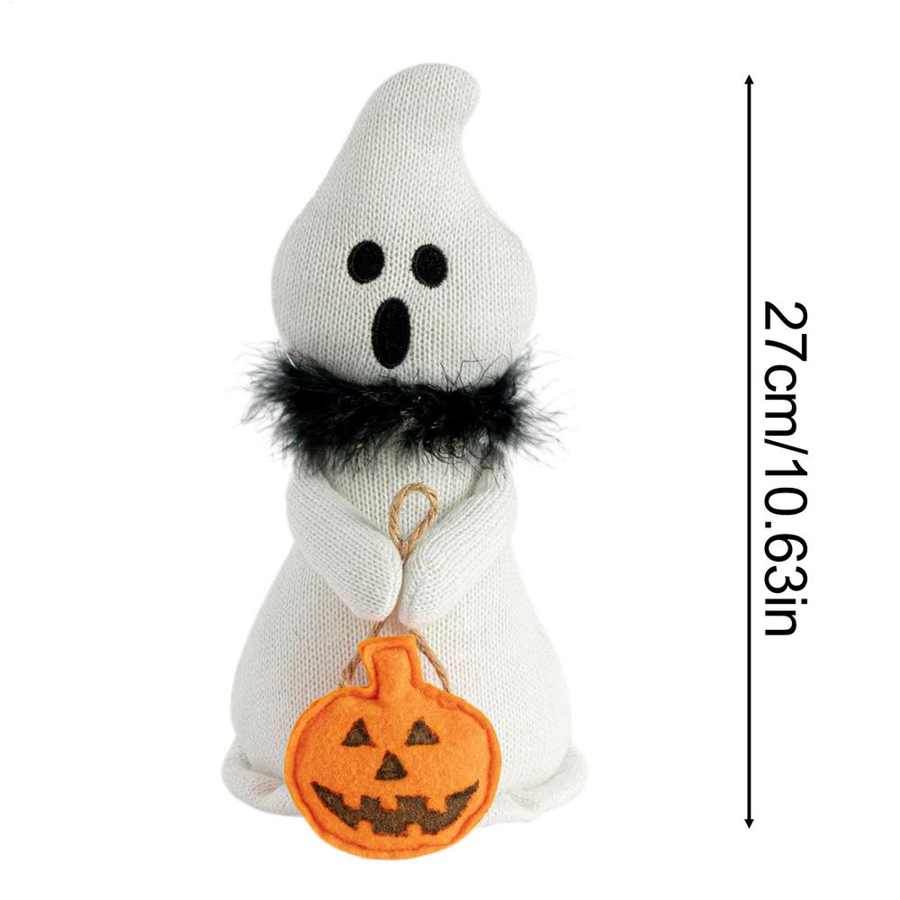 Halloween Ghost Figurines Ghost Decor Soft Doll With Scarf Soft Collectible Dolls Home Decor Photo Props Halloween Decorations
