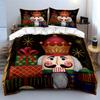 Nutcracker King with Gifts Bedding Duvet Cover Set Duvet Cover Pillowcases  (1*Duvet Cover 2*Pillowcases, without duvet insert)