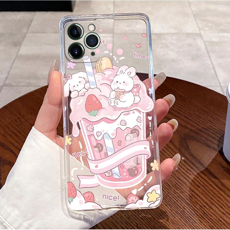Чехол для iPhone 11 Pro 5,8" Чехол iPhone 11 Pro Max 6,5" Чехол Роскошный Милый Сердце Любовь Кролик Смешной Прозрачный Мягкий ТПУ Чехлы для Телефона