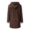 Women Casual Fashion Outerwear Long Sleeve Hooded Jacket Coat Autumn Winter Solid Color Print