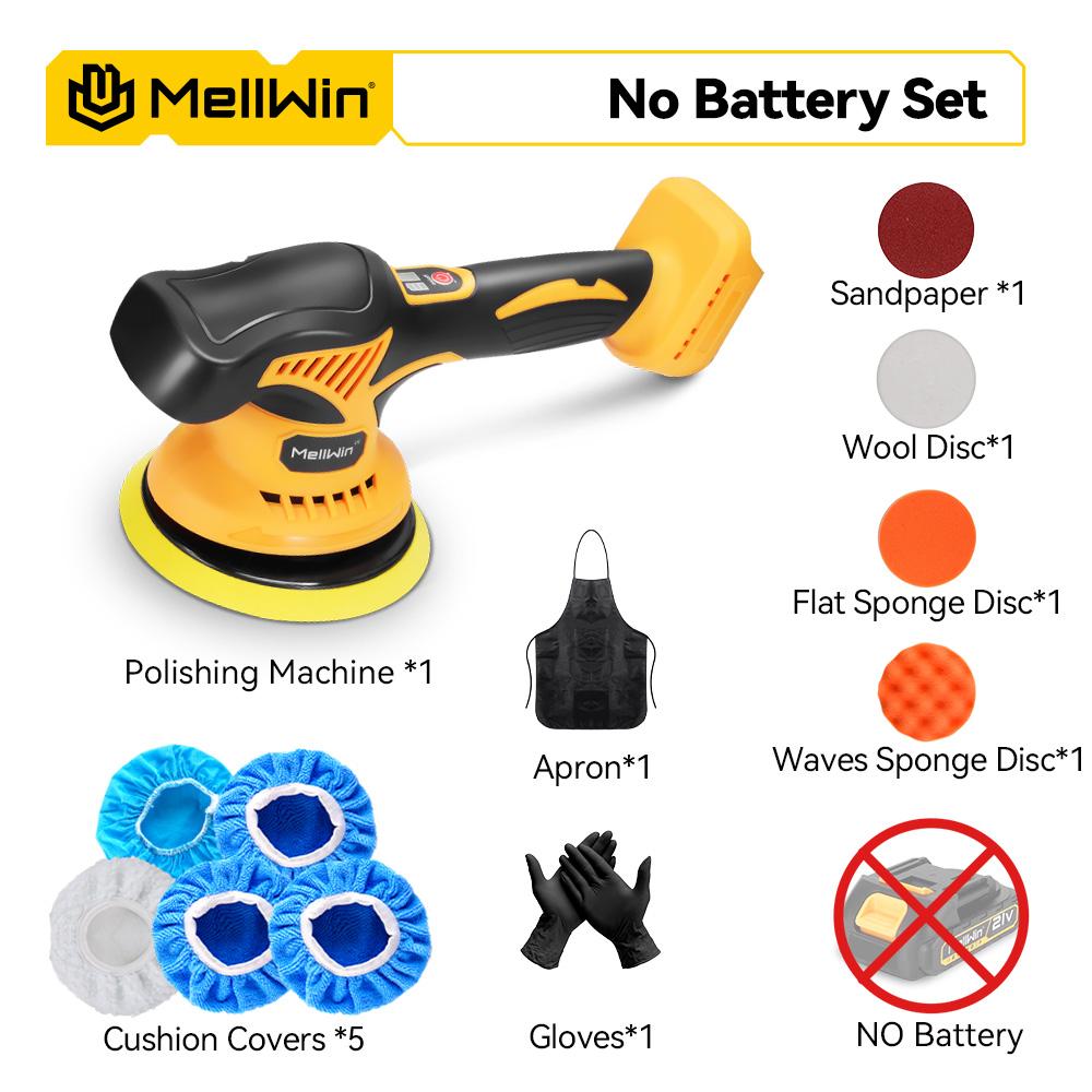 MELLWIN 150 мм беспроводной электрический полировальный станок для автомобиля 8 регулировок полировка автомобиля вощение шлифовальный электроинструмент подходит для Makita 21 В 18 В аккумулятор